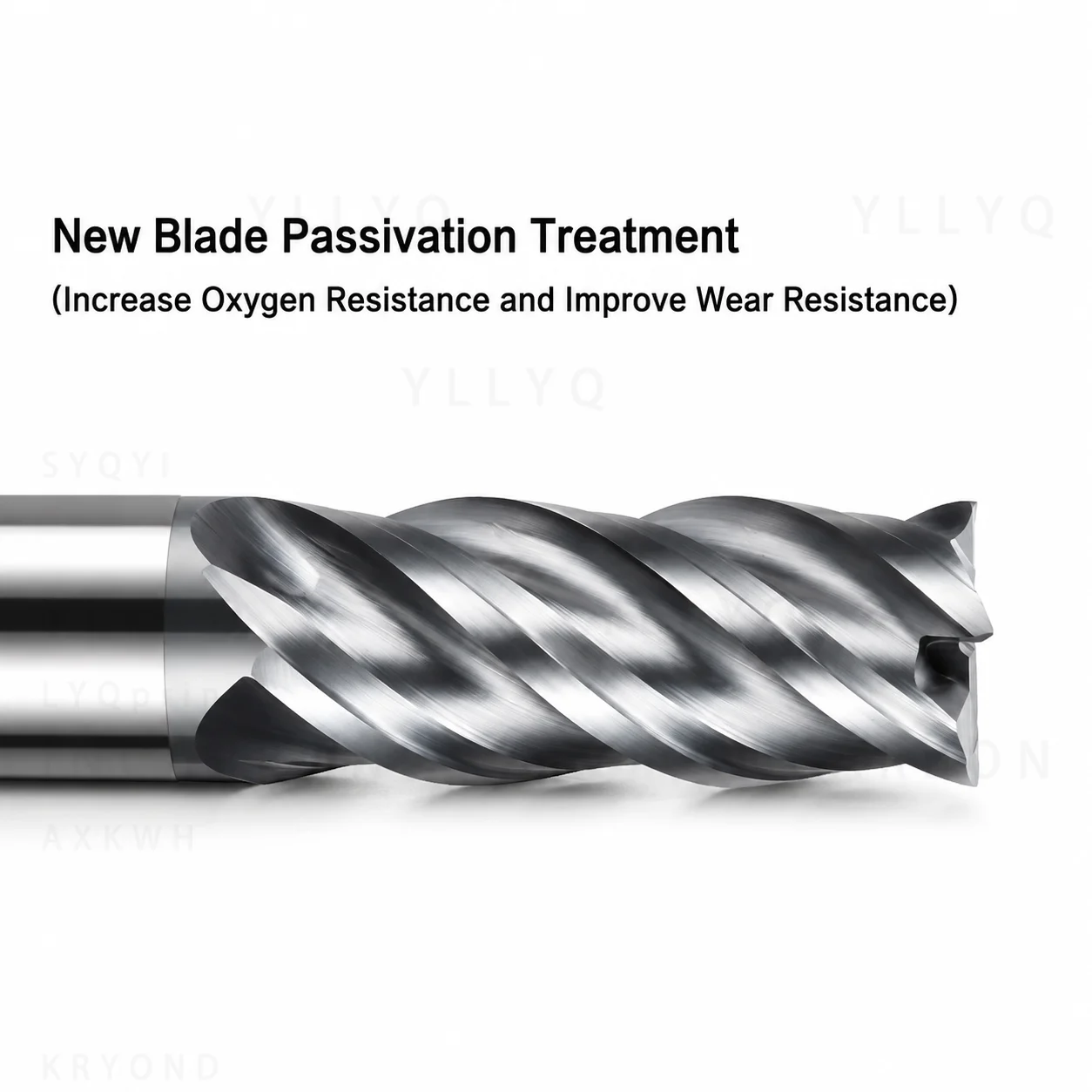 HRC68 4-Flute Unequal Spiral Flat End Mill Balchas AD Coated Tungsten Carbide CNC Milling Cutter For Steel Machining Tool