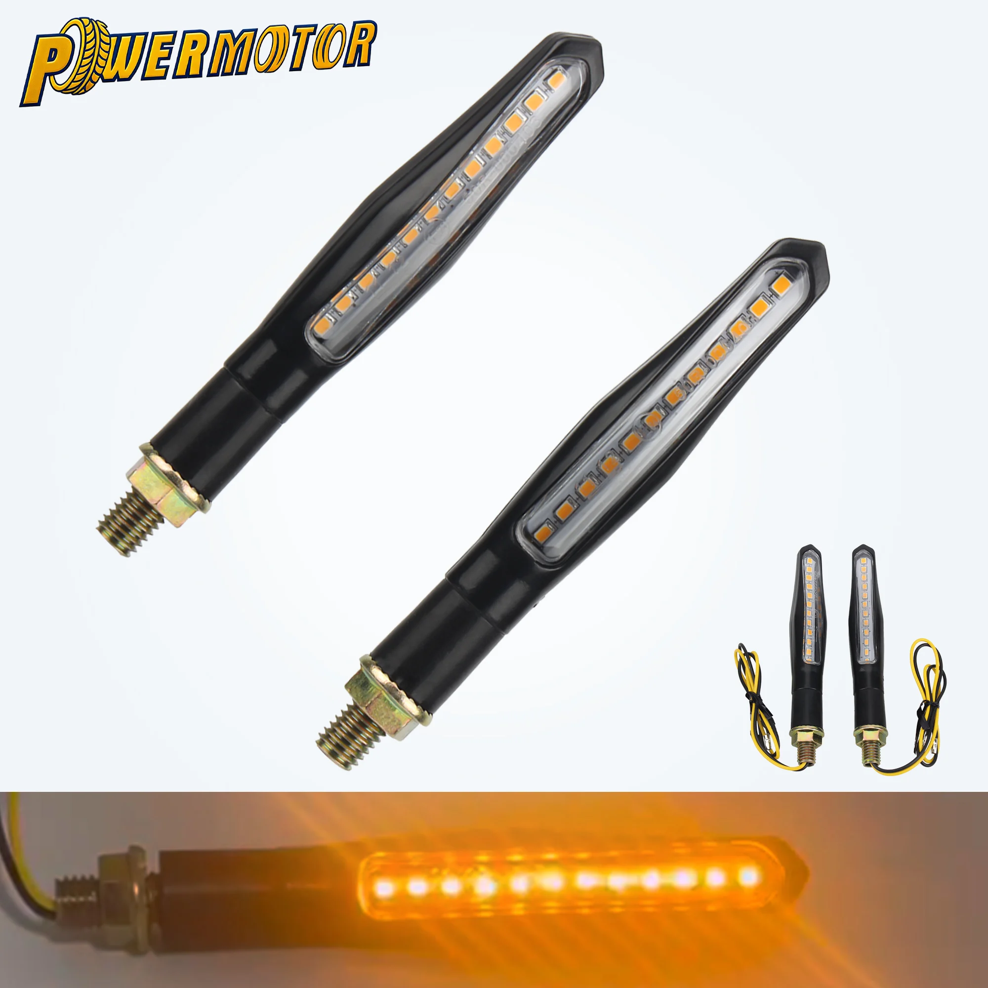 

Motocross Turn Signal Lights Enduro 12V For Honda Yamaha Kawasaki Motorcycle Universal Dirt Bike LED Turning Indicators Lamps