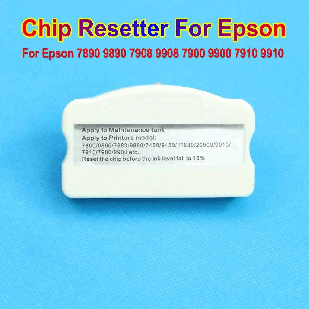 Stampante Inchiostro di Scarto Serbatoio Resetter Manutenzione Serbatoio Chip Resetter Reset Per Epson 7900 9900 7890 9890 7908 9908 7910 9910 7700 9700