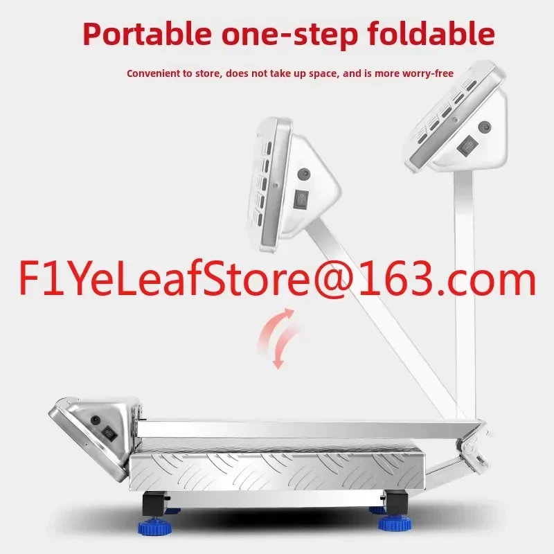 Hot salesCommercial Bench Scale Stainless Steel 300kg Electronic Scale 100kg Waterproof Electronic Scale Accurate Foldable