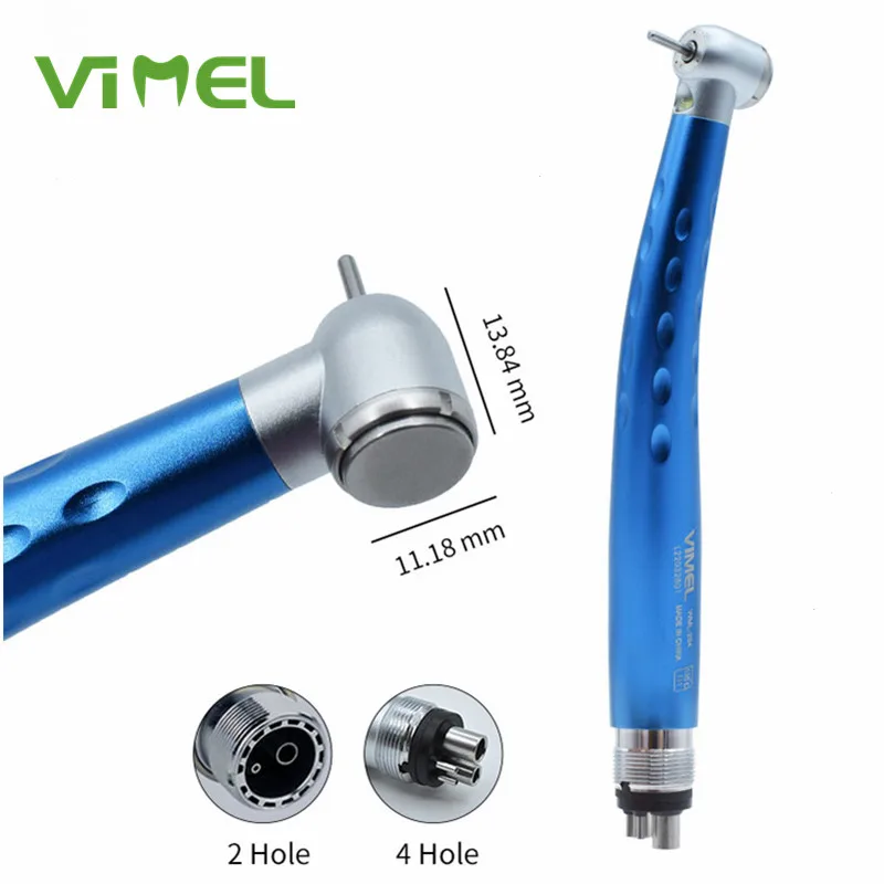 2024 Hot Sale Dental LED E-generator Push Button High Speed Handpiece Air Turbine Triple Water Spray Hand piece 4hole 2hole