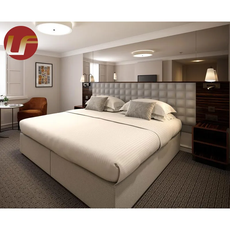 5 Star Hotel Furniture Palace Strand Hotel Modern King size Bed Twin Room Bedroom Set Customized Hotel Furniture