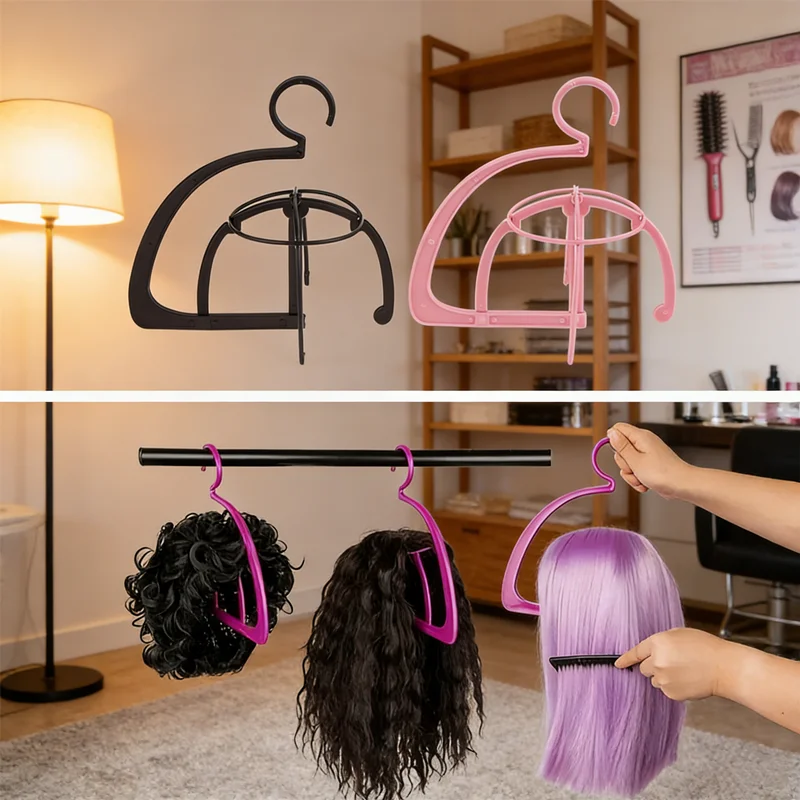Versatile Wig and Hairpiece Stand Durable Plastic Hat Form Holder, Ideal for Styling, Retail Display of Wigs and Hair Extensions