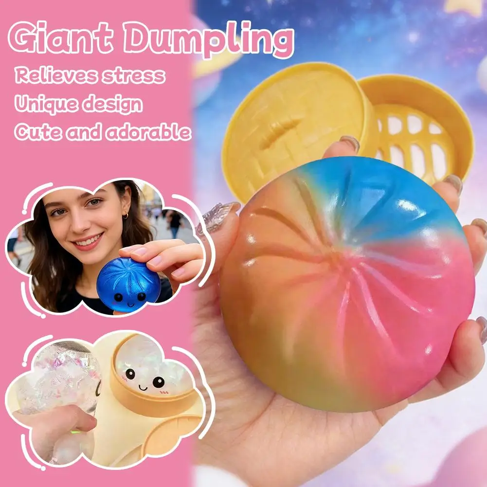 Simulation Flash Dumpling Pressure Ball Slow Rebound Soft Pinch Decompression Office Home Decorat Children Adults Birthday Gifts