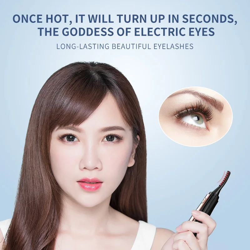Heating Eyelash Curler, Intelligent Temperature Control, Digital Brush Head, Electric Eyelash Curling And Curling Device