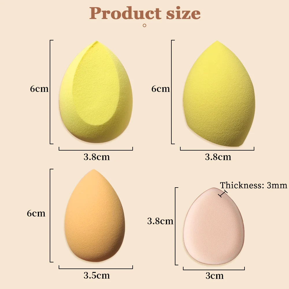 Mini Powder Puff Makeup Sponge Face Concealer Foundation Make-up Air Cushion Makeup Sponge Finger Powder Puff Detail Makeup Tool