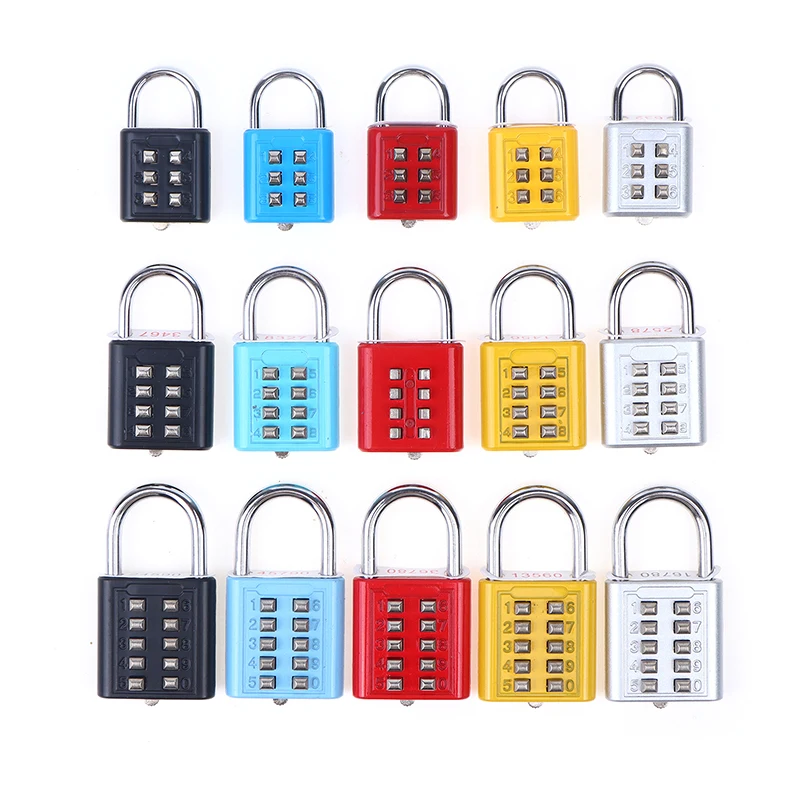 6/8/10 Digits Password Code Combination Padlock Zinc Alloy Suitcase Luggage Travel Code Smart Lock Code Keyed Anti-thieft Lock