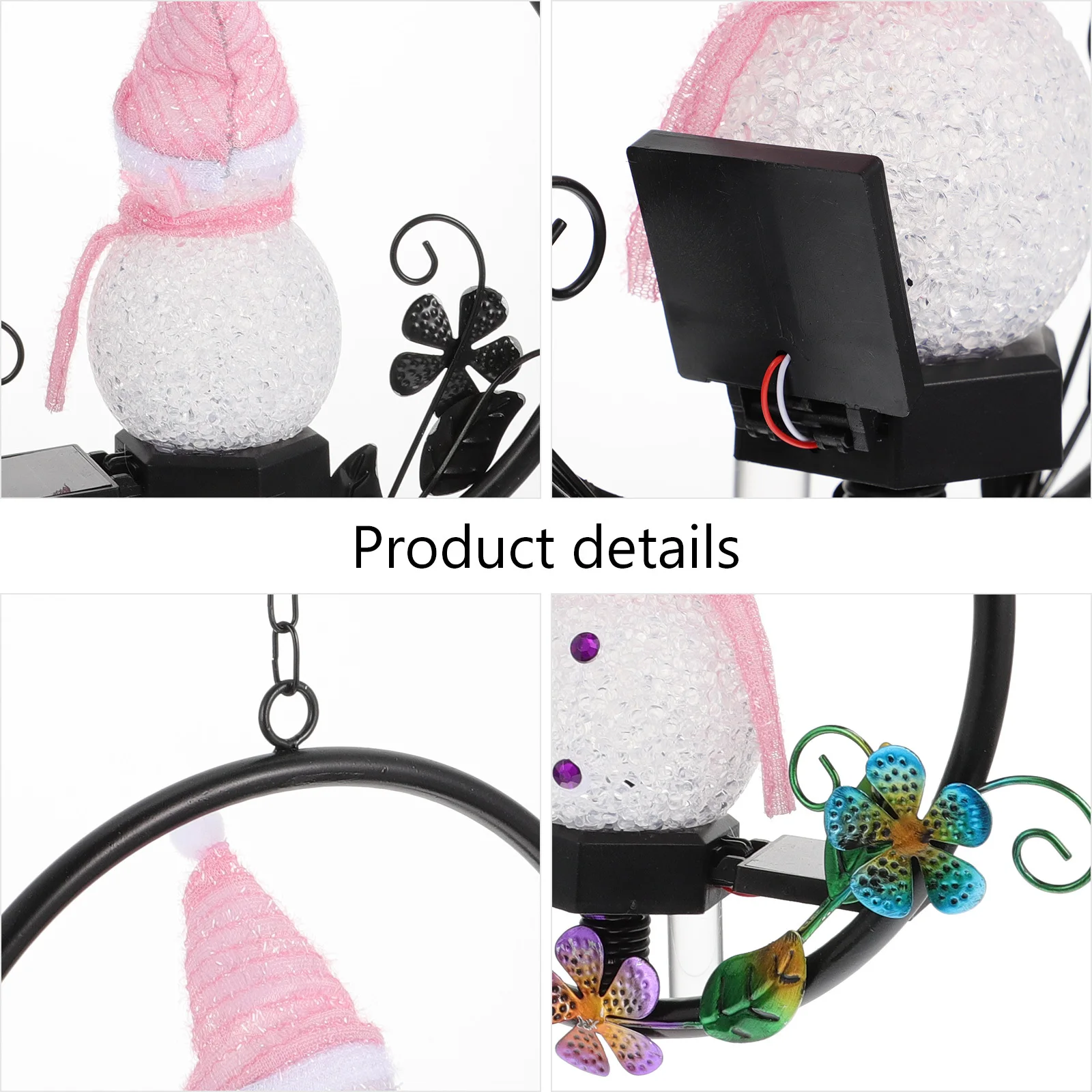 

1Pcs Snowman Hanging Lamp Solar Powered Decorative Light Yard Garden Outdoor Solar LED Light Yard Decoration Decorative Lamp