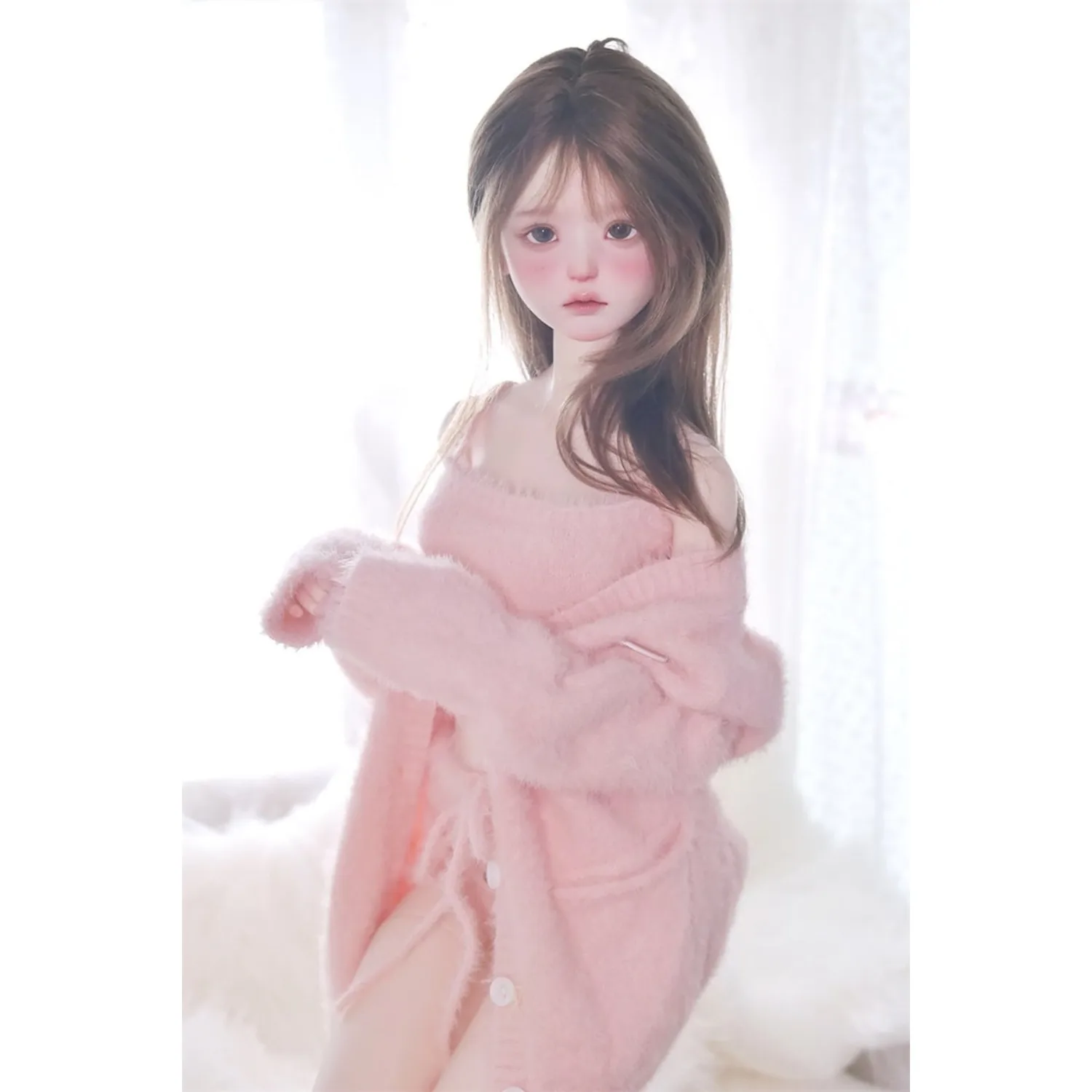 Vestiti Bjd 1/3 1/4 in stock abiti soffici cardigan + gilet + pantaloni set di vestiti 58-65 cm puyoodoll BJD