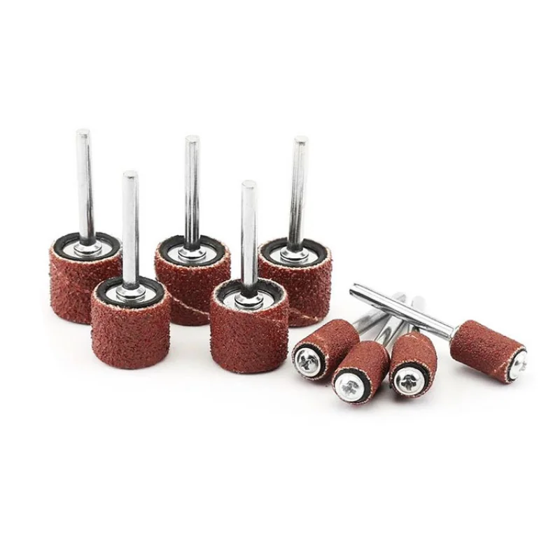 SATC 80 Grit Drum Sanding 5mm Aluminum Oxide Cylinder Sleeves for Many Rotary Tools 1/2 3/8 Inch Sand Mandrels Polishing