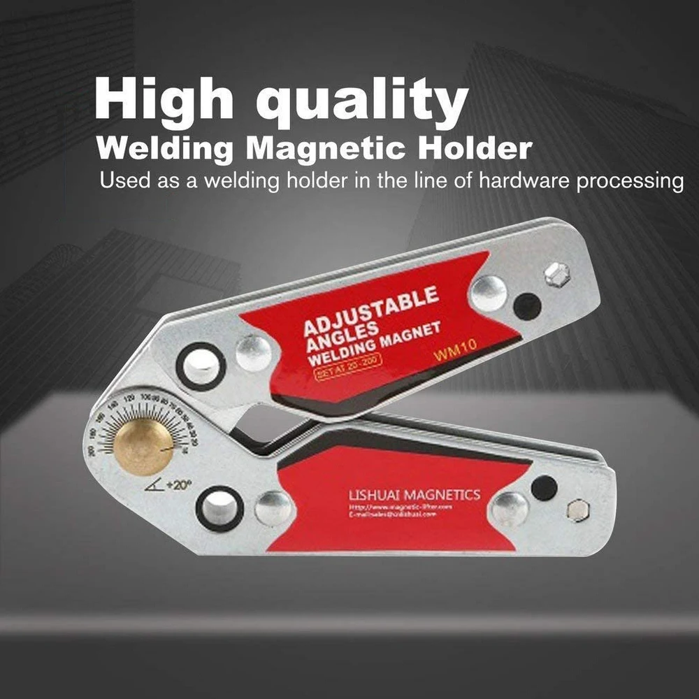 WM10-M Magnetic Welding Adjustable  Corner Holder Positioner Soldering Locator Welding Angles Magnetic Welding Magnet Holder