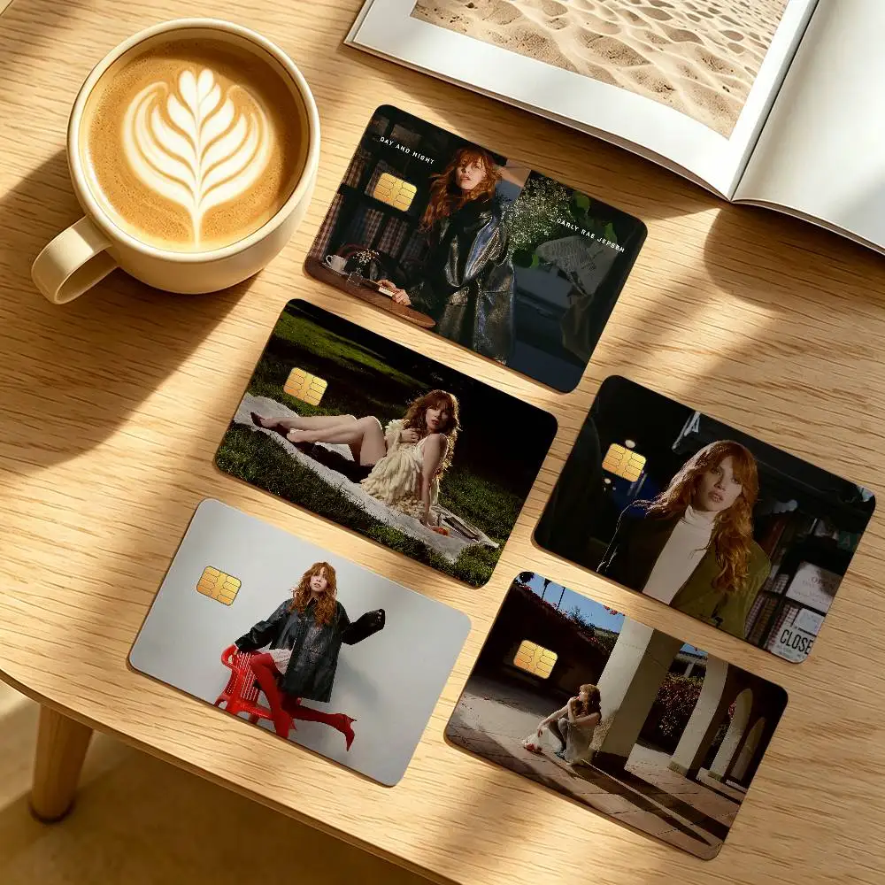 Carly Rae Day and Night Credit Card Public Transportation Cards Protective Sticker Waterproof Card Face Decoration 4PCS