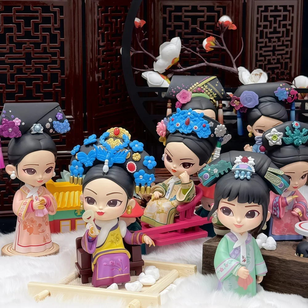 

Genuine Betty Sun Action Figure Kawaii Cartoon Chinese Style Figurine Toys For Office Desk Bookshelf Decorative Figurines Gifts