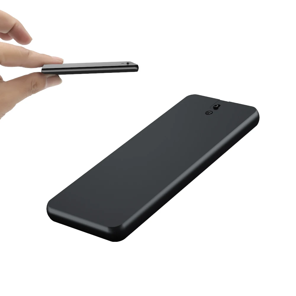 Vandlion V55 مسجل صوت رفيع للغاية لفترة طويلة سجل الإملاء مشغل MP3 64 جيجابايت مسجل الصوت المنشط صوت رقمي صغير