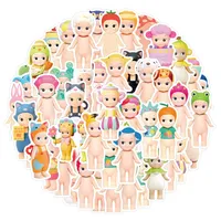 50/60pcs Sonny Angel Christmas Warm Healing Doll Graffiti Sticker Car Trunk Water Cup Kawaii Sticker Children's Birthday Gift