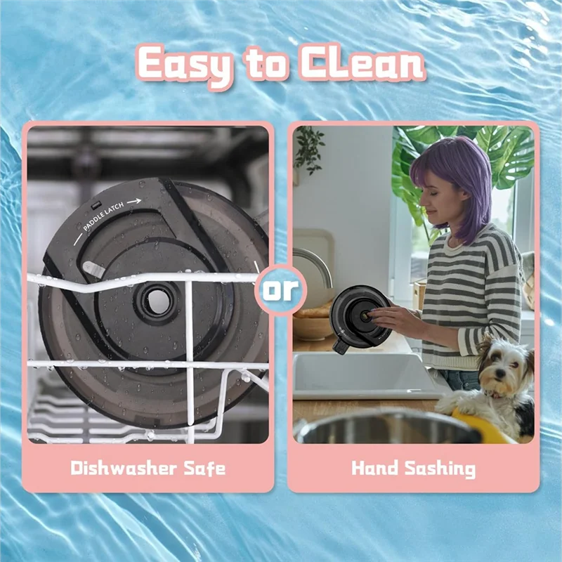 Estable para máquina de helados serie Ninja NC500/NC501, reemplazo de tapa de cuenco exterior con paleta, accesorio de Creami reutilizable