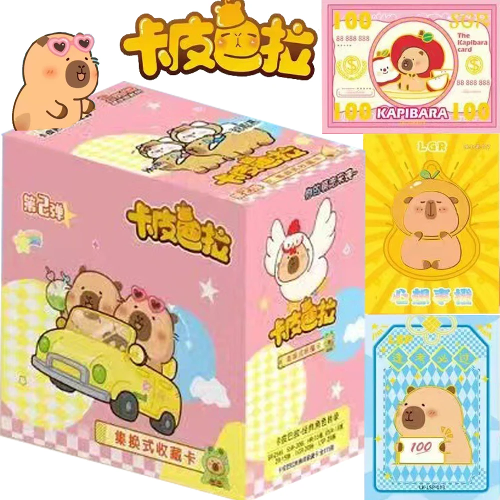 

Hot Popular Capybara Collection Card Anime Emotional Stability Healing Cute Animal HR Happy Outing Card Children Hobbies Gifts