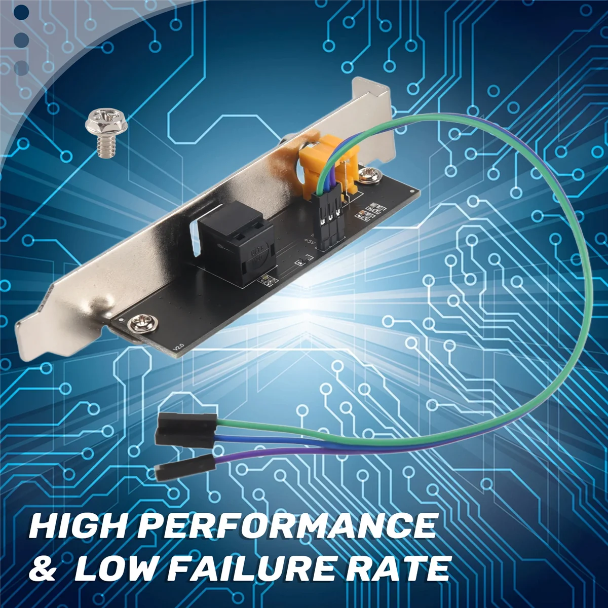 B44C24Bit 192Khz Daughter Card SPDIF Optical and RCA Out Plate Cable Bracket Digital Audio Output for ASUS Gigabyte