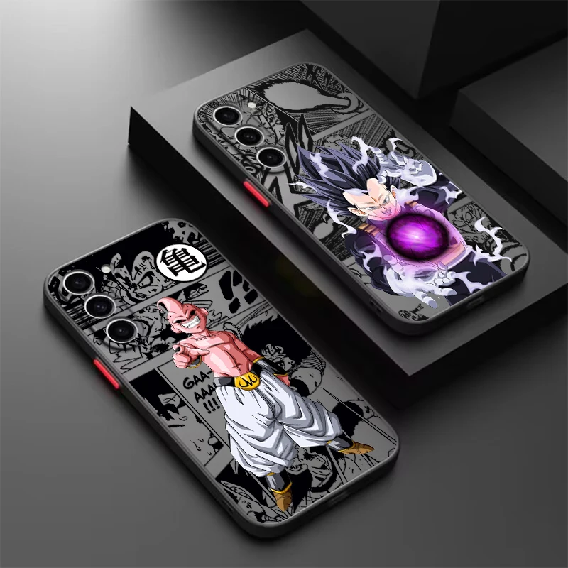 D-Dragon Ball Cartoon Cool Frosted Translucent For Samsung A53 A52 A33 A32 A51 A71 A21S A13 A73 A50 A22 A12 5G TPU Phone Case