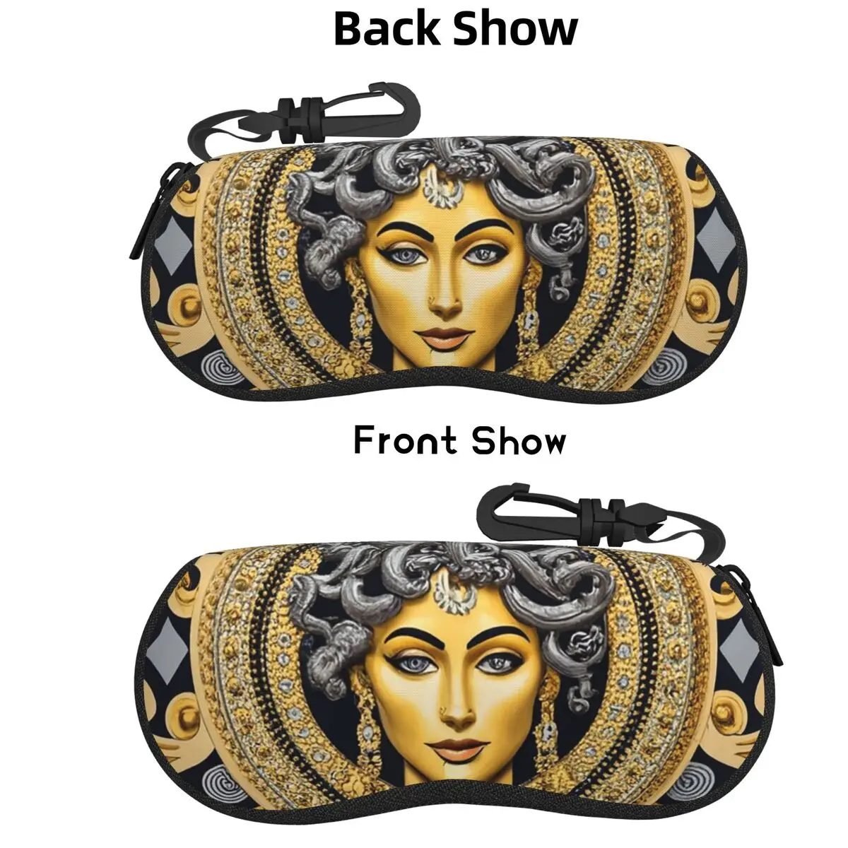 اليونان القديمة ميدوسا جورجون خمر نمط شل نظارات حافظة نظارات شمسية واقية صندوق النساء الرجال لينة النظارات حقيبة الحقيبة