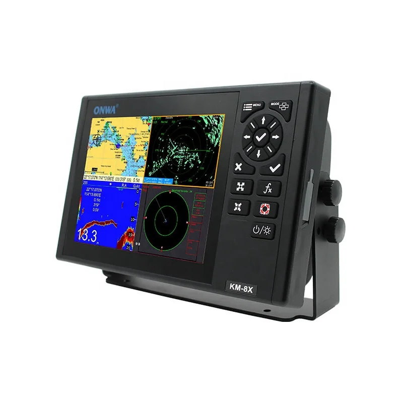 KM-8X KM-12X 5 in 1 Marine Class B AIS Transponder GPS Chart Plotter Fish Finder and Radar