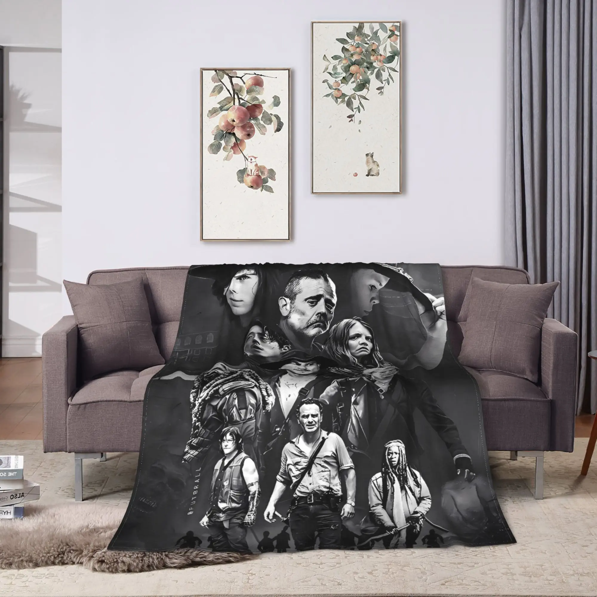 Walking Deads   Blanket Quality Soft  Throw Blanket Spring Child Couch Chair Fluffy Bedspread