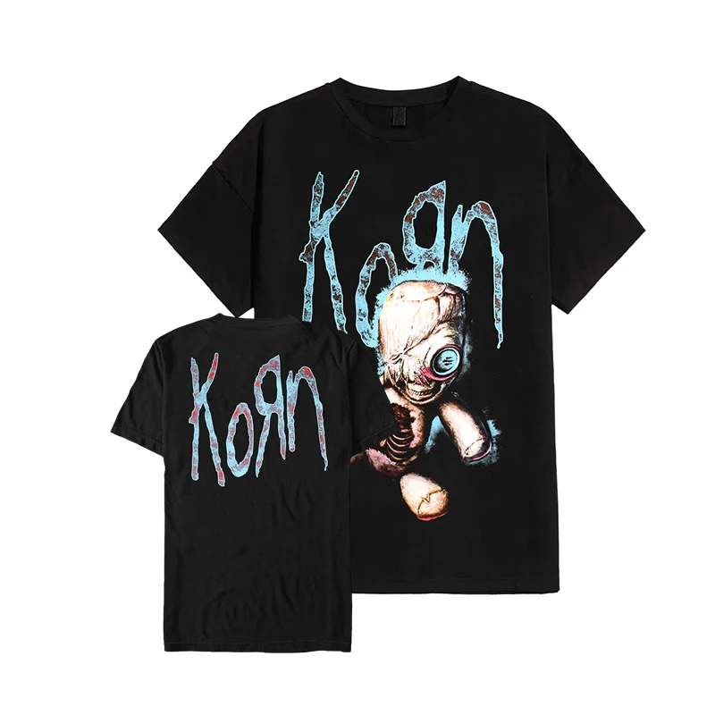 

New 2025 Metal Band T-shirt Summer Men's Quality Cotton Clothing Kron Heavy Metal Women's Round Neck Rock Short Sleeve Top