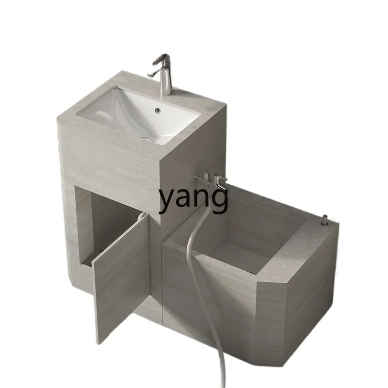 CX  rock slab outdoor wash basin mop pool combination outdoor courtyard wash basin