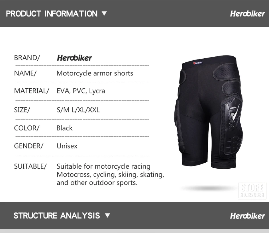 HEROBIKER Motocross Jacke Männer Körper Rüstung Motorrad Rüstung Fahrrad Racing Jacke Reiten Motorrad Moto Schutz S-5XL – Detail 10