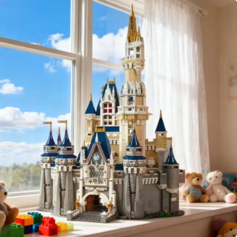 4080 PCS Princess Castle Modular Movie  Building Blocks Bricks Compatible 71040 Toy Christmas Birthday Gifts Home Decoration