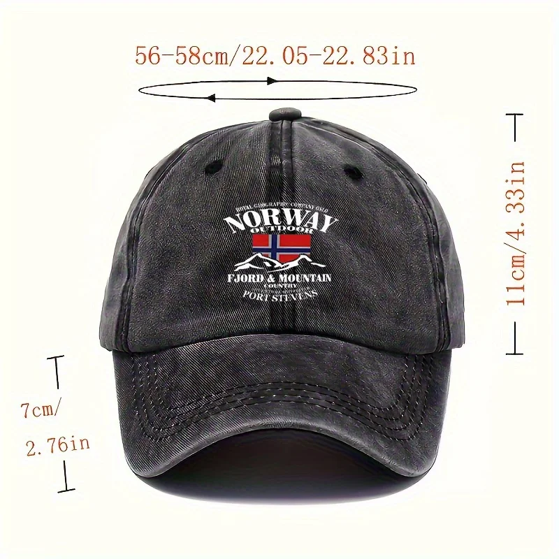 One Adjustable Washed Baseball Cap Featuring The Word 
