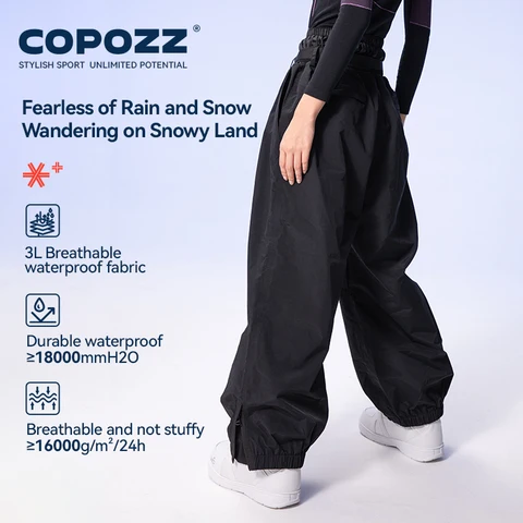 COPOZZ Зимние лыжные штаны мужские нейлон
