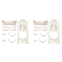 Eco-Friendly-2X For WPL D12 1/10 RC Car Upgrade Parts RC Car Body Armor Surrounded Kits Decoration Cover Accessories
