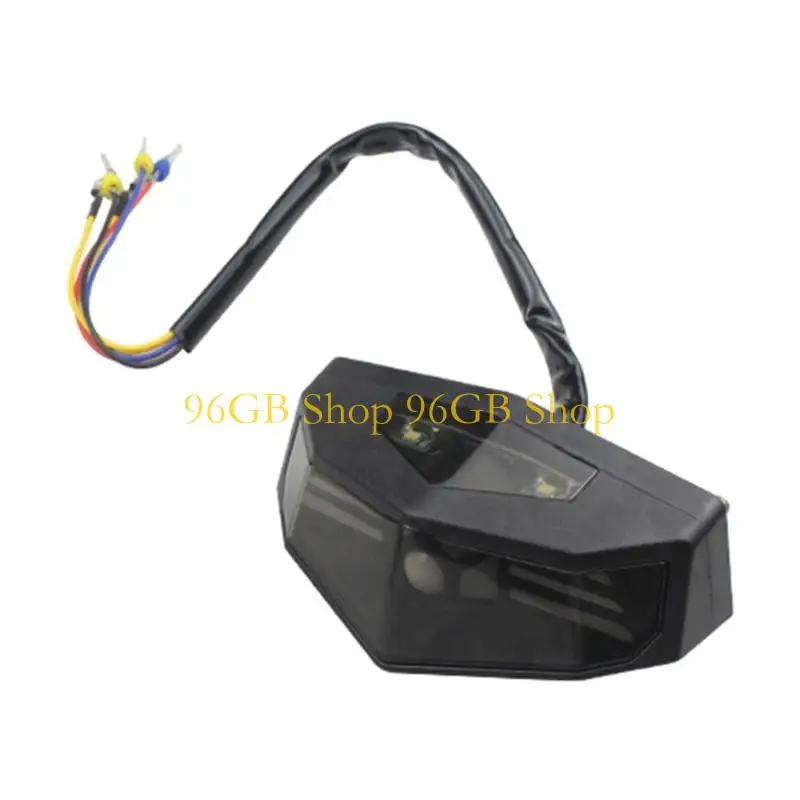 96GB Enhances Safety Motorcycle LED Tail Light Assembly with License