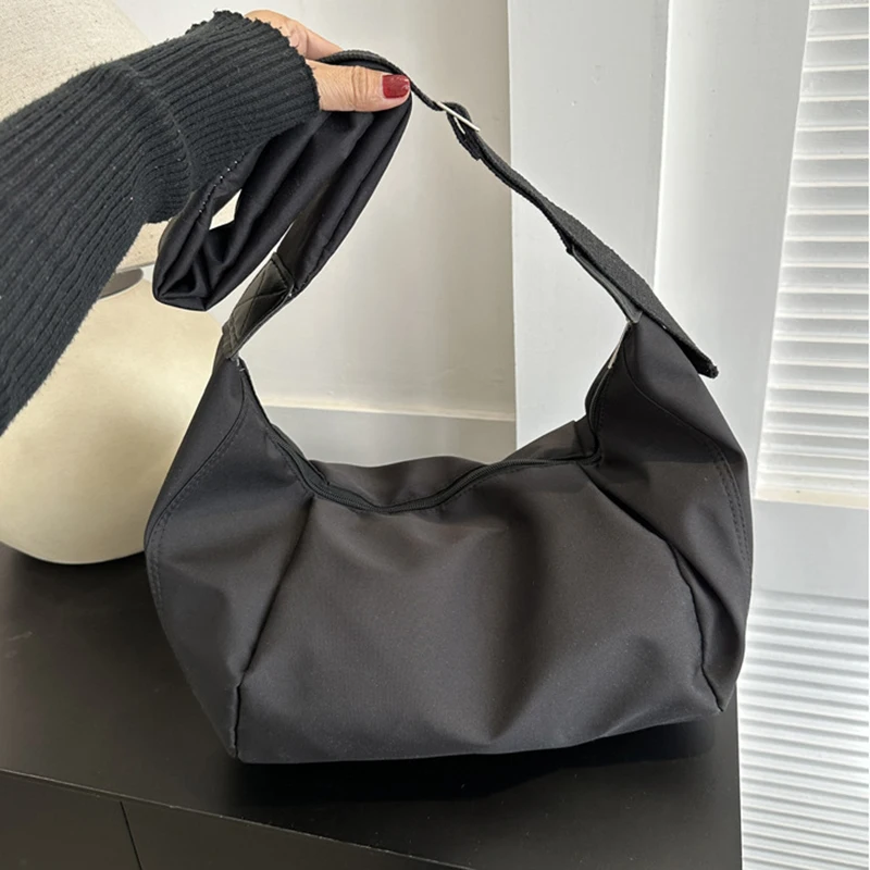 Nylon Hobos Bolsa Crossbody para Mulheres, Bolsa Mensageiro Casual, Bolsas de Ombro, Bolsa de Grande Capacidade, Bolsa Senhora de Viagem, Bolsas