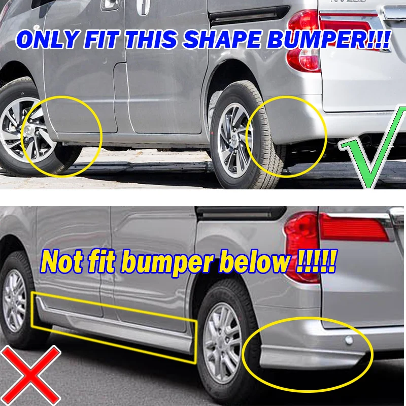 4Pcs Soft plastic Flexible Mud Flaps Splash Guards For Nissan NV200 Vanette Evalia 2010-2019 4PCS Mudguards Front Rear
