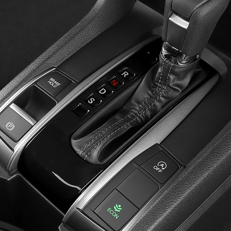 For ﻿HONDA 2016 2017 2018 2019 2020 2021 10th CIVIC SEDAN HATCHBACK AT Gear transmission decorative sticker interior accessories