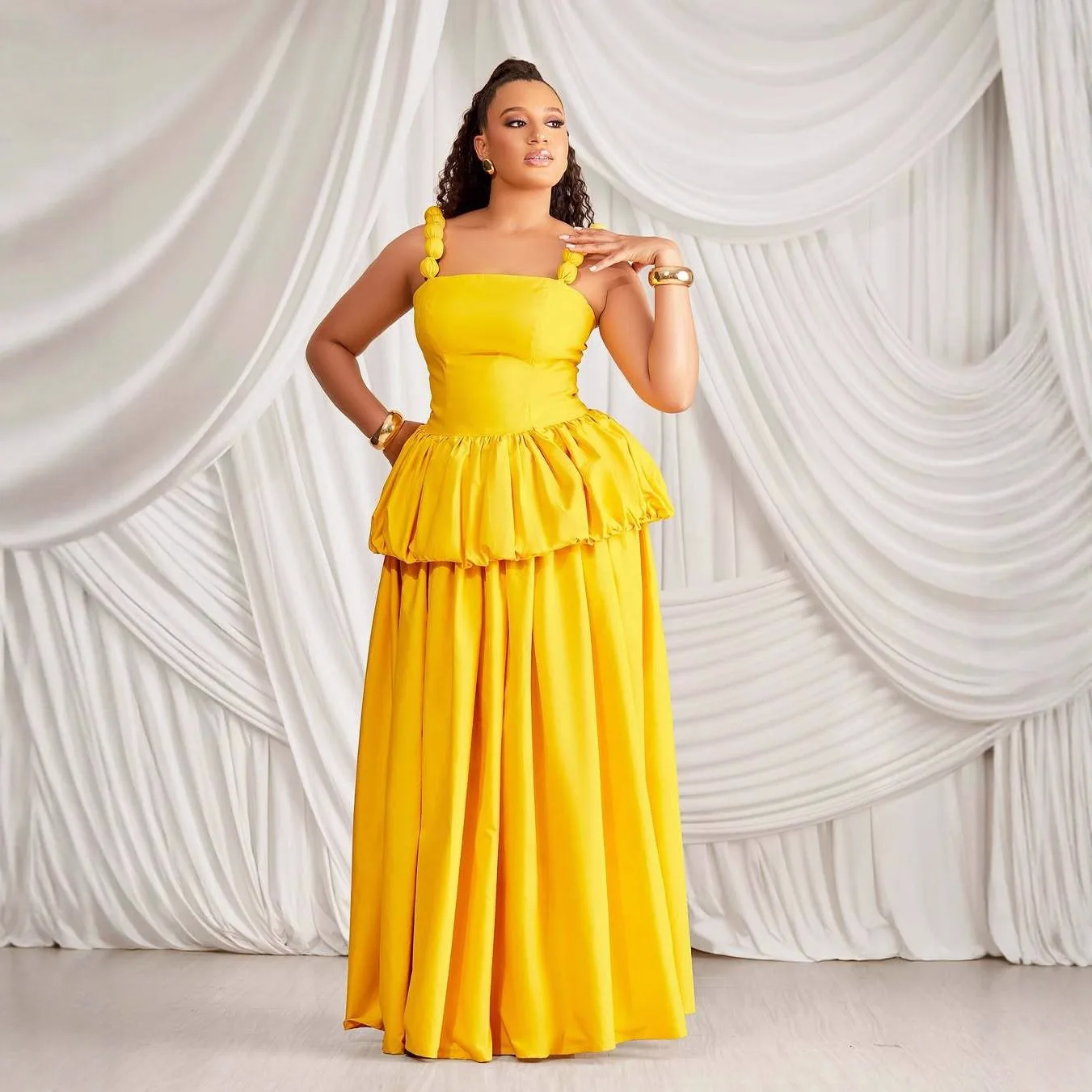 

Women's Sleeveless Strapless Layered Maxi Dress Evening Gown A-Line Party Dress Dresses