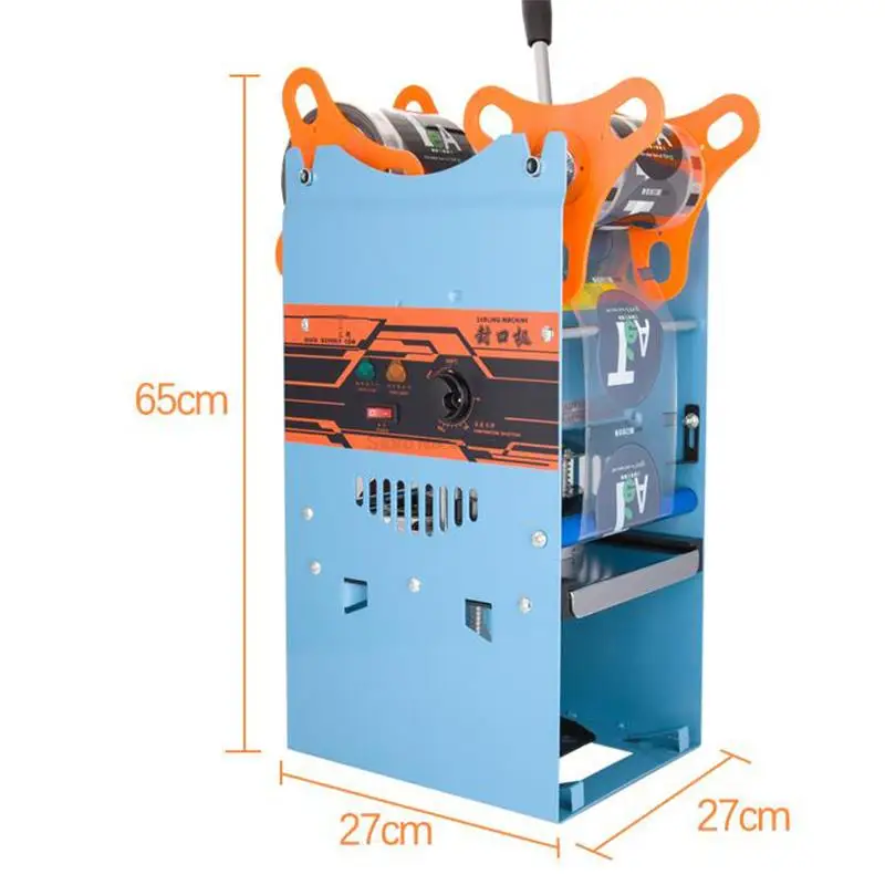 WY-802F Bubble Tea Machine Manual Cup Sealing Machine for 9.5cm Cup 220V/50hz Cup Sealer for Coffee/Bubble Tea Sealing Machine