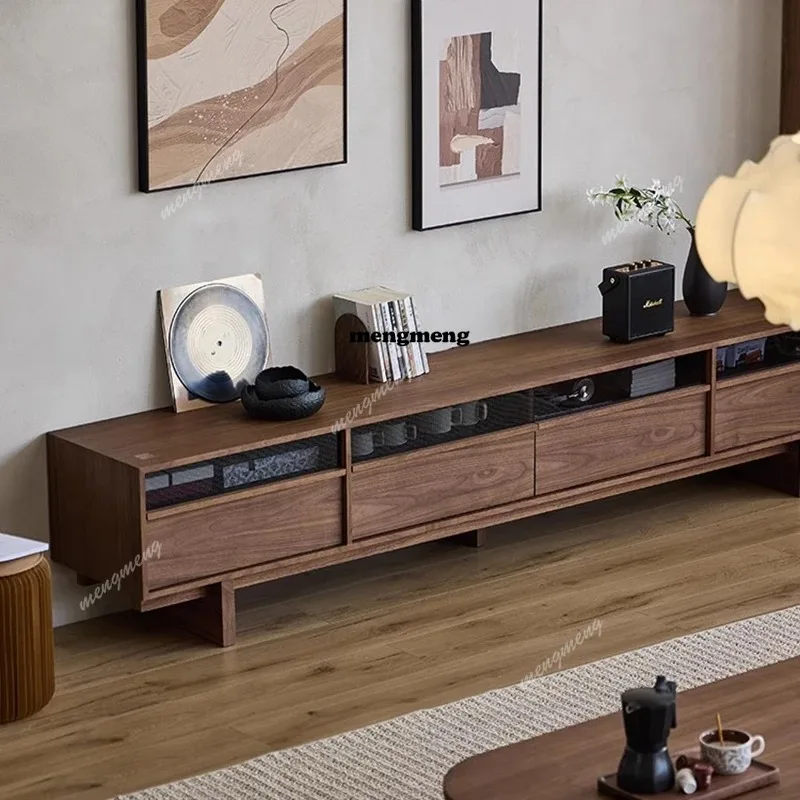 

F5822 Wood Aesthetic Tv Stands Living Room Retro Minimalist Designer Salon Tv Table Storage Organizer Muebles Chinese Style Furn