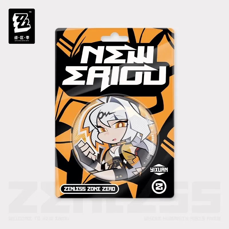 [Genuine] miHoYo Game Zenless Zone Zero Q-version Tinplate Badge Yixuan Pan Yinhu Anime Brooch Yunkui Summit Cosplay Xmas Gifts 5