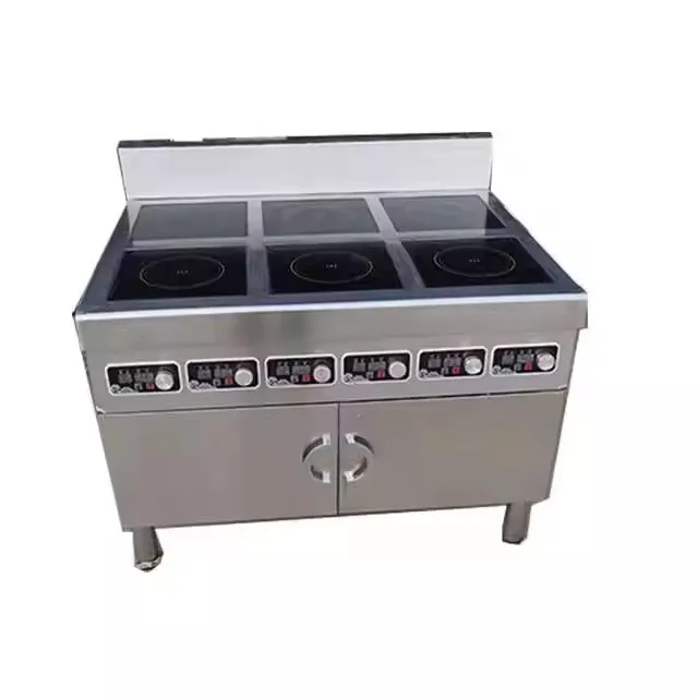 6 burners Built-in hob Industrial stainless steel cooker Commercial electric induction cooker
