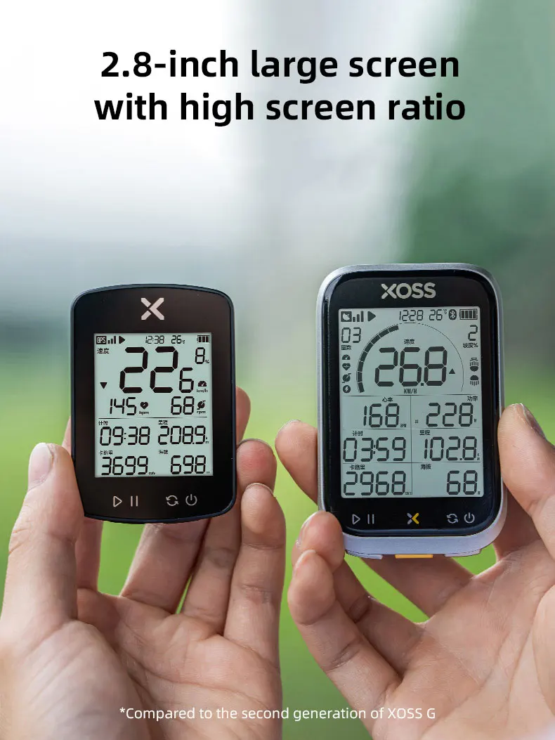 XOSS G3 G3+ Plus G+ Gen3 GPS Fahrradcomputer 2,8 Zoll Bildschirm Tachometer Fahrradtraining IP67 ANT+ Drahtloser Kilometerzähler für Rennrad MTB – Detail 4