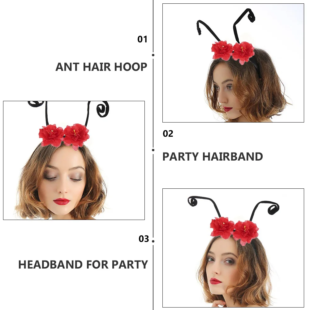 

1pc Flower Antenna Headband Durable Party Hair Accessory Costume Photo Prop For Cosplay Events Antennae Headband
