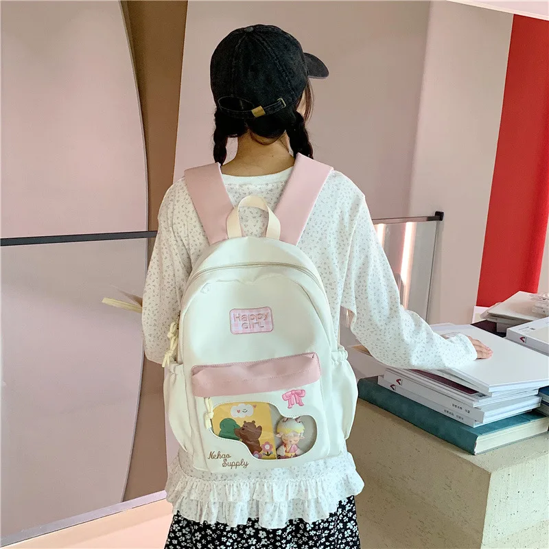 Cute Backpacks Cartoon Backpack Large Capacity Kids Backpacks for Boy Simple Versatile Travel Backpack School Bag Mochilas Mujer