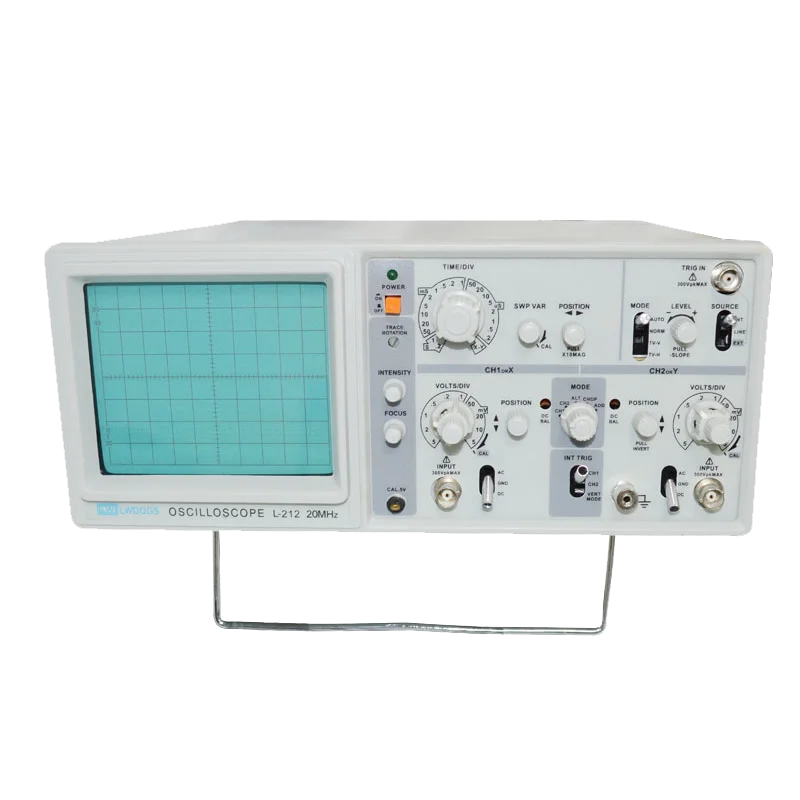L-212 Analog Oscilloscope 20MHz Dual Channel Dual Trace with X-Y Mode and Trigger Function