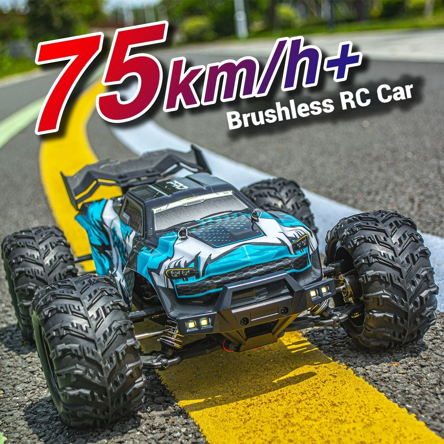 New 1:16 RC Car Brushless/Brush High-Speed Car Full-Scale 4WD Competition Racing Boys' Toy Car 60KM/75KM Climbing Off-Road