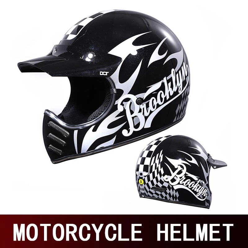 DOT retro eagle's beak full helmet motorcycle helmet cruise helmet for men and women, small helmet body cross-country pointed he