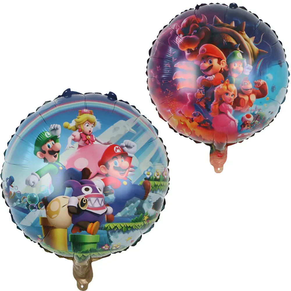 Cartoon Mario Game Thema Ballon Set Luigi Mario Peach Princess Aluminiumfolie Ballon Decoratie Verjaardag Speelgoed Bal Decoratie