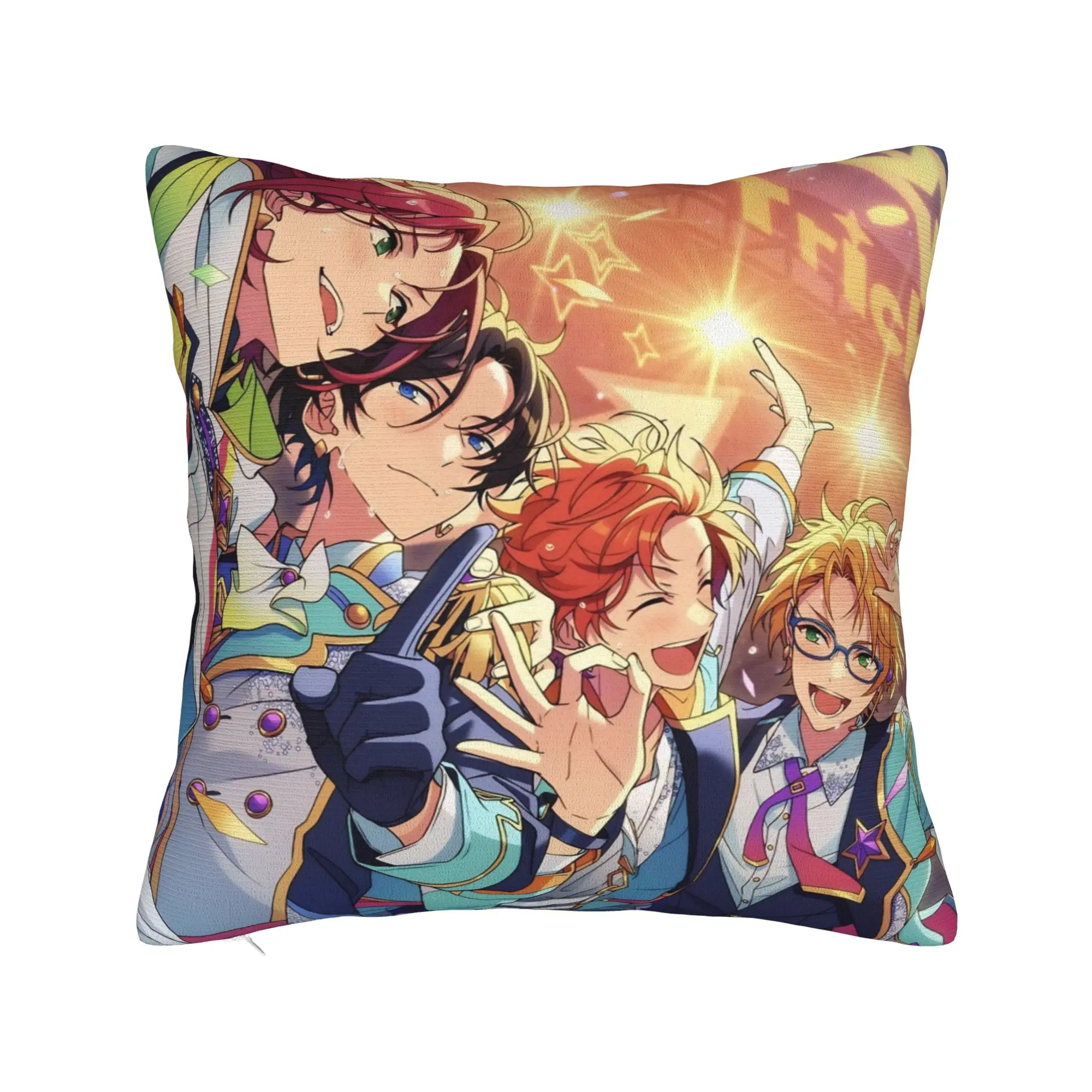 Decorative Pillowcase E-Ensemble-Stars Merch Chair  Pillow Case Cover Square Multi-Size